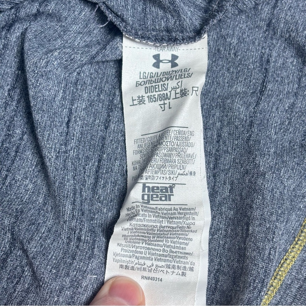 Under Armour Women’s L Gray 1/4 Zip Performance Pullover w/ Notre Dame Logo - Picture 12 of 12
